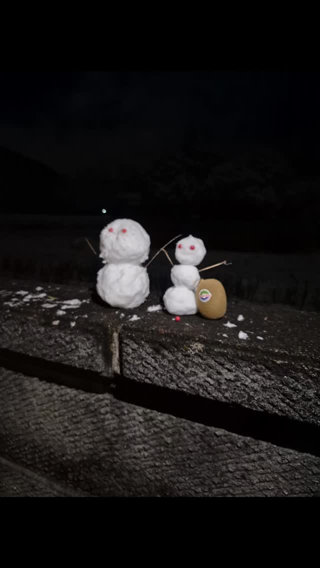 雪だるまを、ゲストさんが作ってくれたよ😊⁡